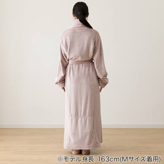 すっぽり収納 着る毛布(NウォームWSPエリ付きロングRO M) 11枚目画像