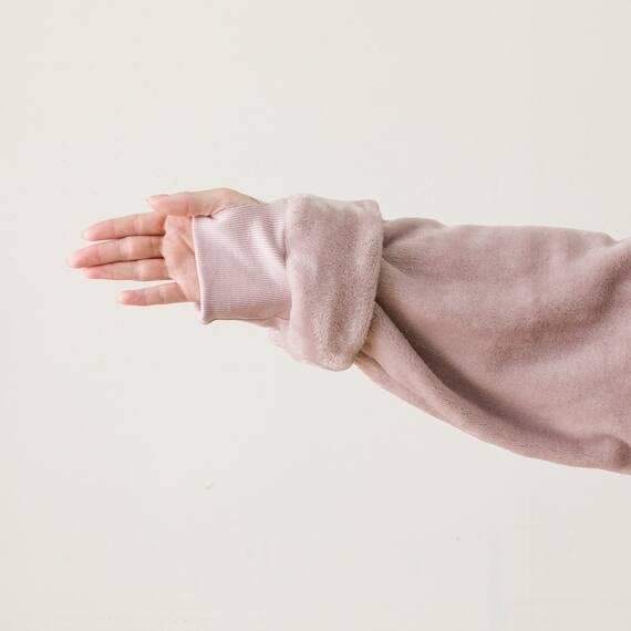 すっぽり収納 着る毛布(NウォームWSPエリ付きロングRO M) 15枚目画像