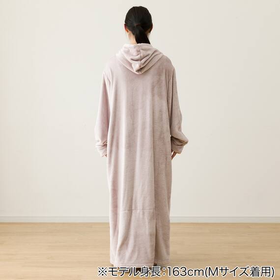 すっぽり収納 着る毛布(NウォームWSP フード付き ロングRO M) 9枚目画像