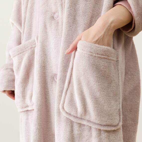 すっぽり収納 着る毛布(NウォームWSP フード付き ロングRO M) 11枚目画像