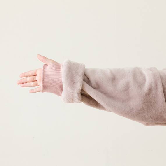 すっぽり収納 着る毛布(NウォームWSP フード付き ロングRO M) 13枚目画像