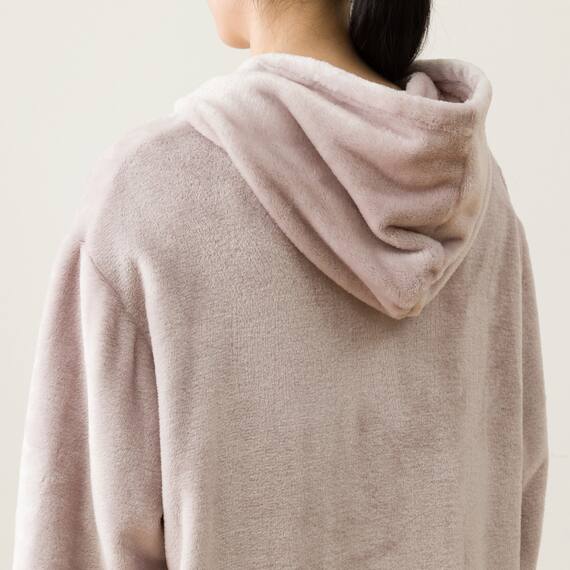 すっぽり収納 着る毛布(NウォームWSP フード付き ロングRO M) 14枚目画像