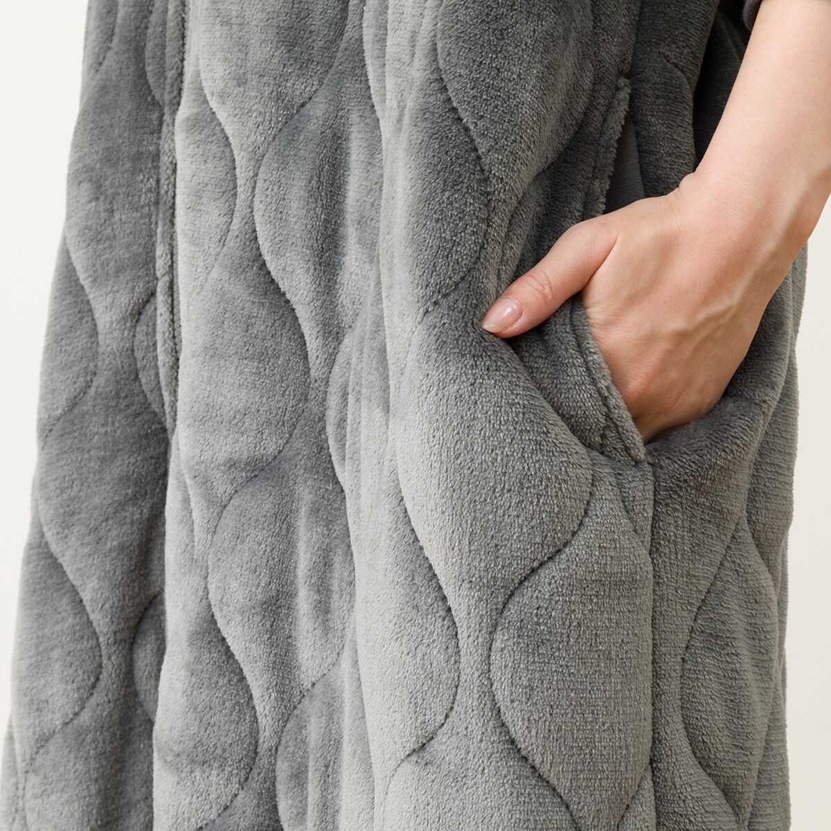 すっぽり収納 ボリューム着る毛布(NウォームWSP ロングDGYL) | ニトリ