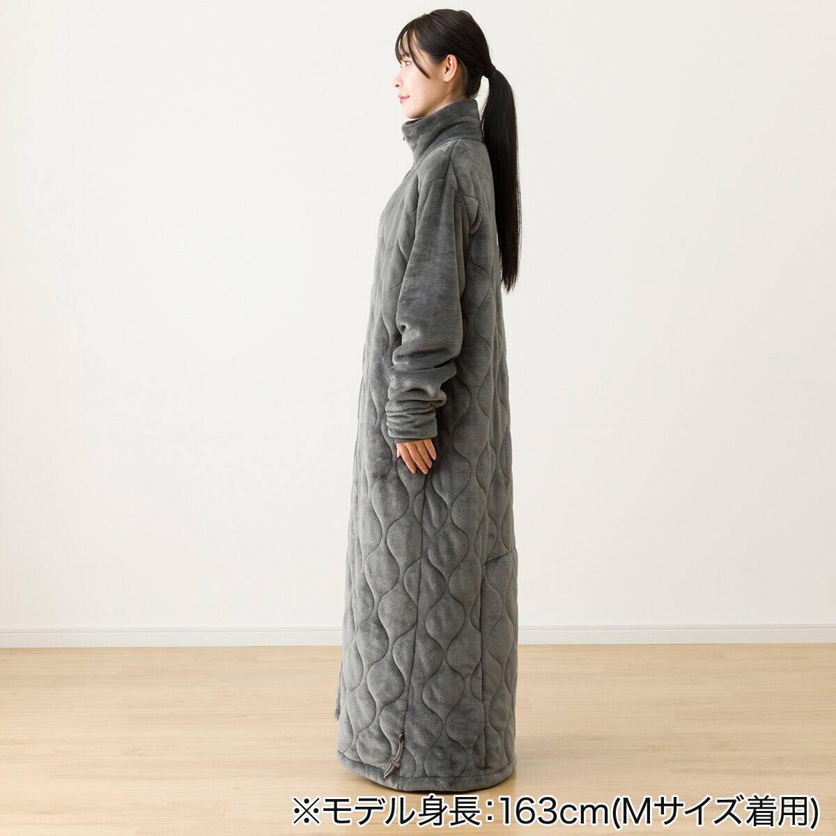 すっぽり収納 ボリューム着る毛布(NウォームWSP ロングDGYLL) | ニトリ
