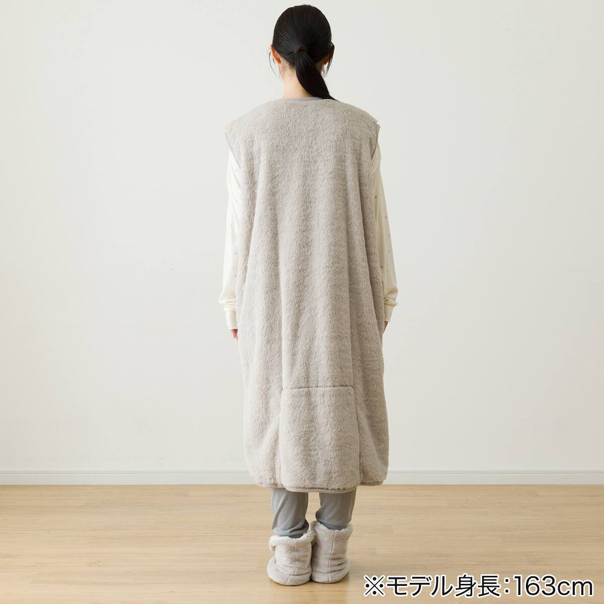 すっぽり収納 着る毛布(Nウォーム ラビットタッチジレLMO) | ニトリ