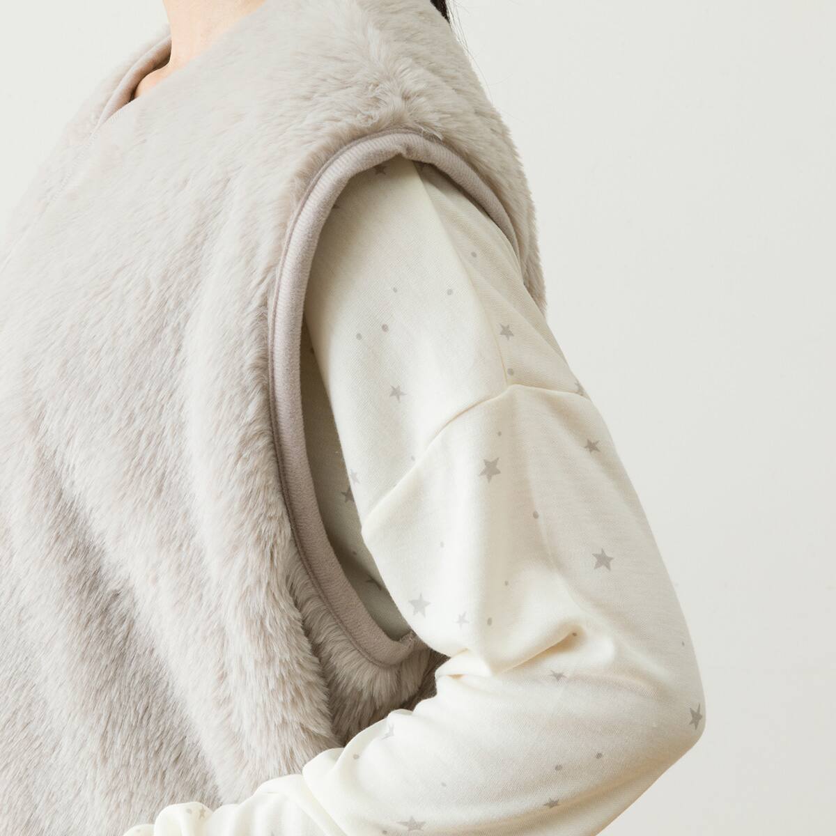 すっぽり収納 着る毛布(Nウォーム ラビットタッチジレLMO) | ニトリ