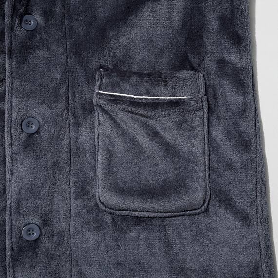 MEN着る毛布パジャマセット(NウォームWSPneNV L) 3枚目画像