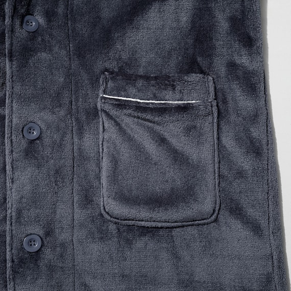 MEN着る毛布パジャマセット(NウォームWSPneNV L) 3枚目画像