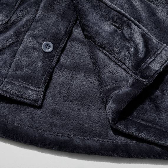 MEN着る毛布パジャマセット(NウォームWSPneNV L) 4枚目画像