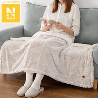洗えるUSB給電式4WAYブランケット(Nウォーム ラビットタッチLMO)