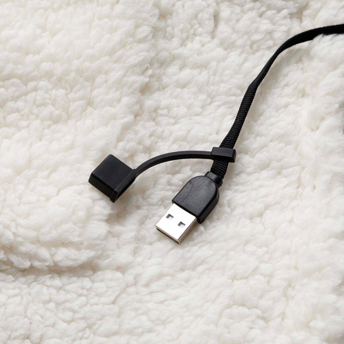 洗えるUSB給電式4WAYブランケット(Nウォーム ラメファLGY) | ニトリ