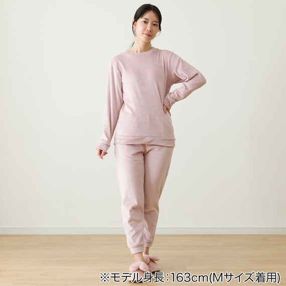 WOMEN ソフトベロア上下セット(Nウォーム neRO M) 2枚目画像