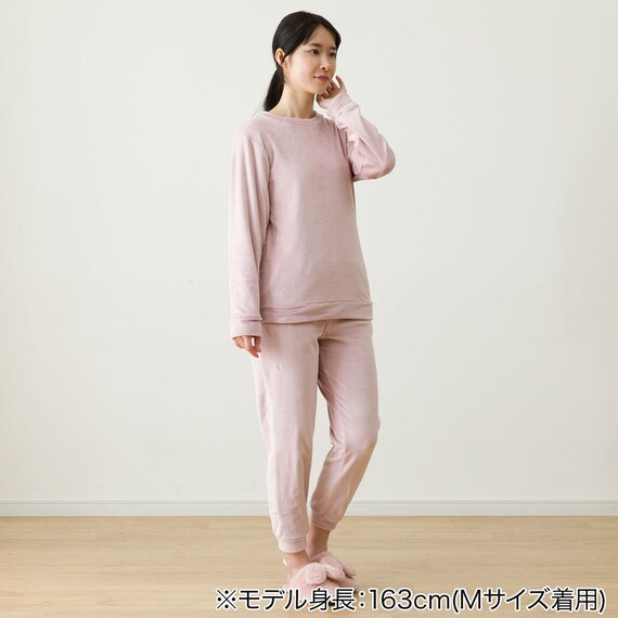 WOMEN ソフトベロア上下セット(Nウォーム neRO M) 3枚目画像