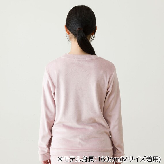 WOMEN ソフトベロア上下セット(Nウォーム neRO M) 6枚目画像