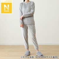 WOMEN ソフトベロア上下セット(Nウォーム neGY L)