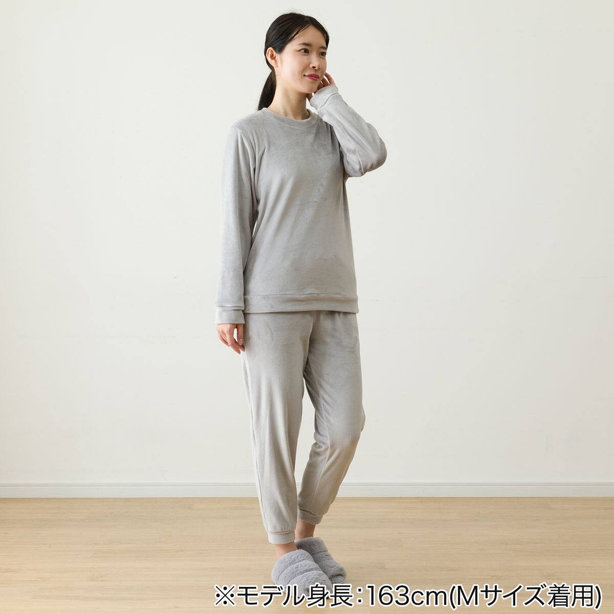 WOMEN ソフトベロア上下セット(Nウォーム neGY L) | ニトリネット