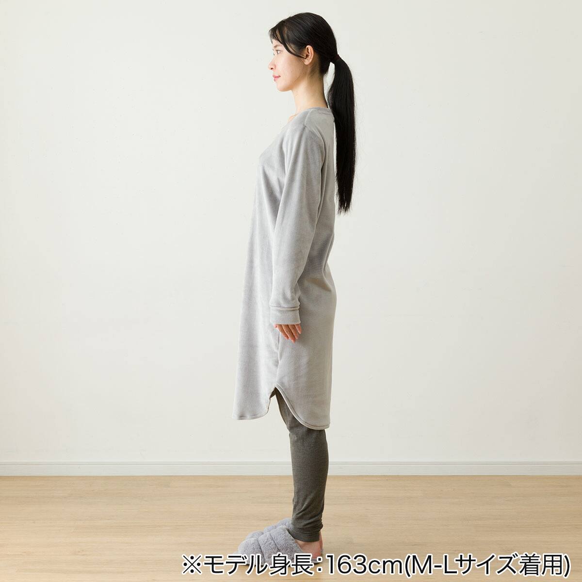 WOMEN ソフトベロアチュニック&レギンスセット(Nウォーム neGYL-LL