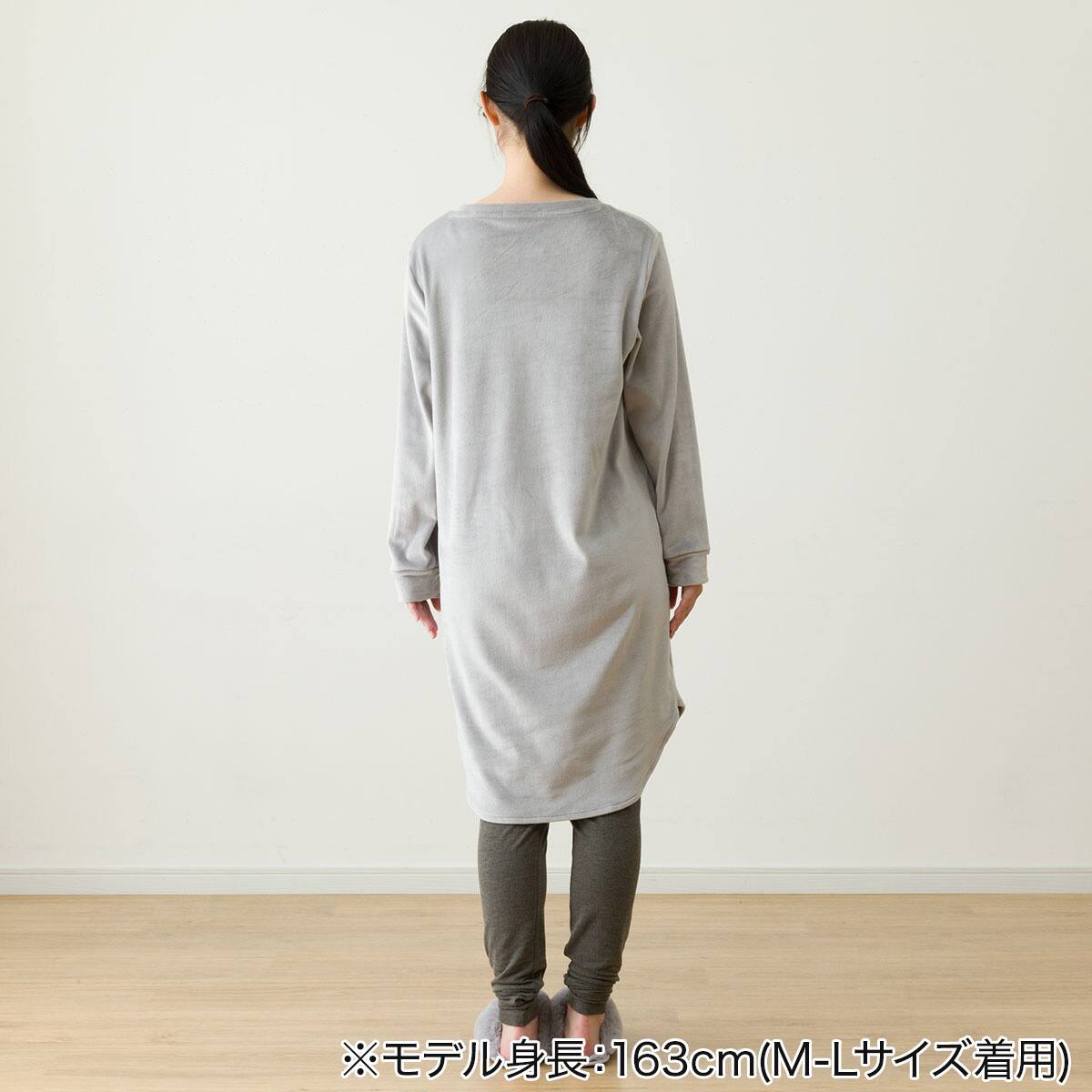 WOMEN ソフトベロアチュニック&レギンスセット(Nウォーム neGYL-LL