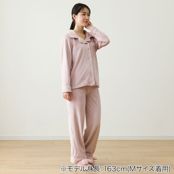 WOMEN ソフトベロア パジャマセット(Nウォーム neROM) 3枚目画像