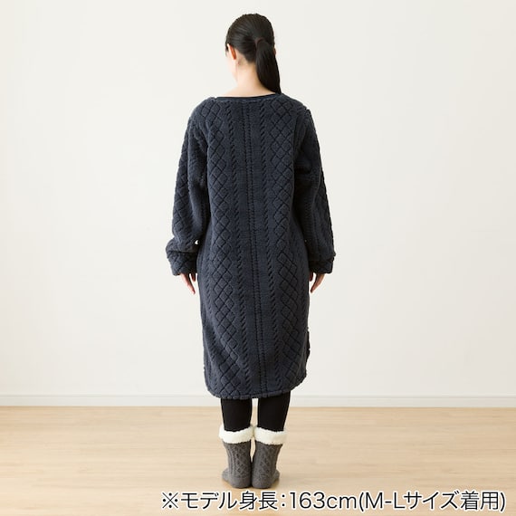 WOMEN ケーブルワンピース (NウォームWSPケーブルNV L-LL) 5枚目画像