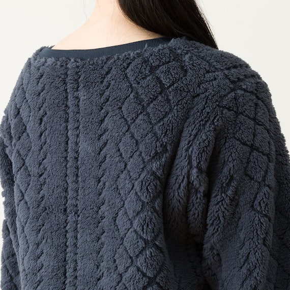 WOMEN ケーブルワンピース (NウォームWSPケーブルNV L-LL) 7枚目画像