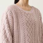 WOMEN ケーブルワンピース (NウォームWSPケーブルRO L-LL) 6枚目画像