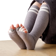 足指リラックス着圧ロングソックス(ne GY)