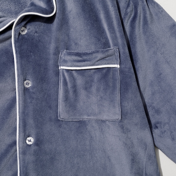 MEN ソフトベロア パジャマセット(Nウォーム neNV M) 4枚目画像