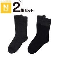 2Pソックス(Nウォーム裏起毛トップモール25-27)