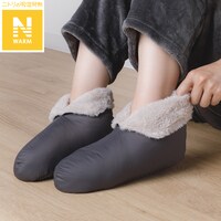 ダウン入りルームシューズ(Nウォーム ne BK L)