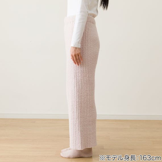 WOMEN パウダーニット ロングパンツ(RO F) 6枚目画像