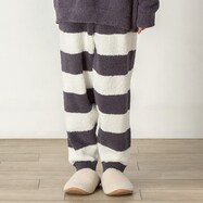 WOMEN パウダーニット ロングパンツ(DGY F)
