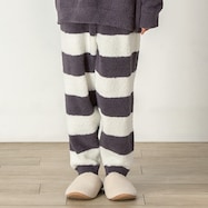 WOMEN パウダーニット ロングパンツ(DGY F)