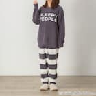 WOMEN パウダーニット ロングパンツ(DGY F) 2枚目画像