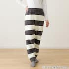 WOMEN パウダーニット ロングパンツ(DGY F) 5枚目画像