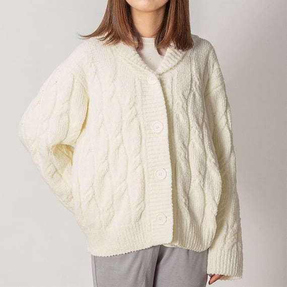 WOMEN ふわふわ カーディガン(IVF) 1枚目画像