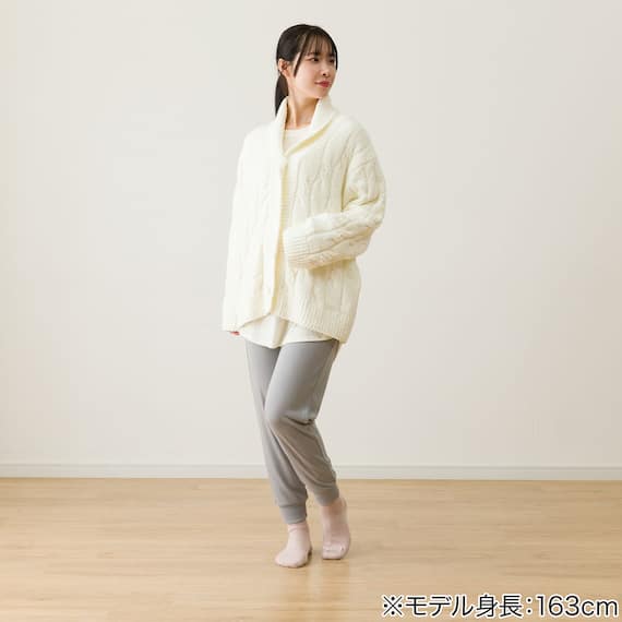 WOMEN ふわふわ カーディガン(IVF) 3枚目画像