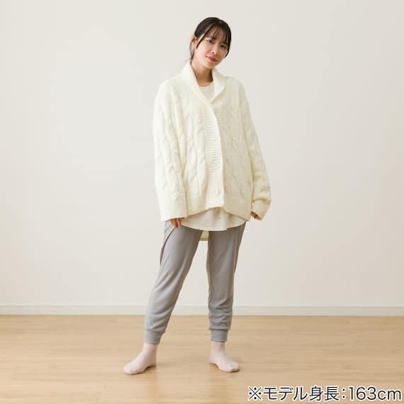 WOMEN ふわふわ カーディガン(IVF) 4枚目画像