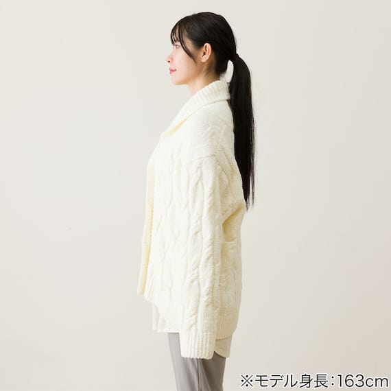 WOMEN ふわふわ カーディガン(IVF) 6枚目画像