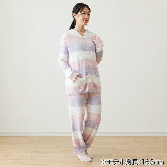 WOMENふわふわジップパーカー(HK5 RO F) 2枚目画像