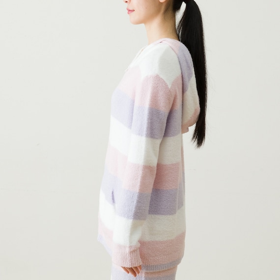 WOMENふわふわジップパーカー(HK5 RO F) 4枚目画像