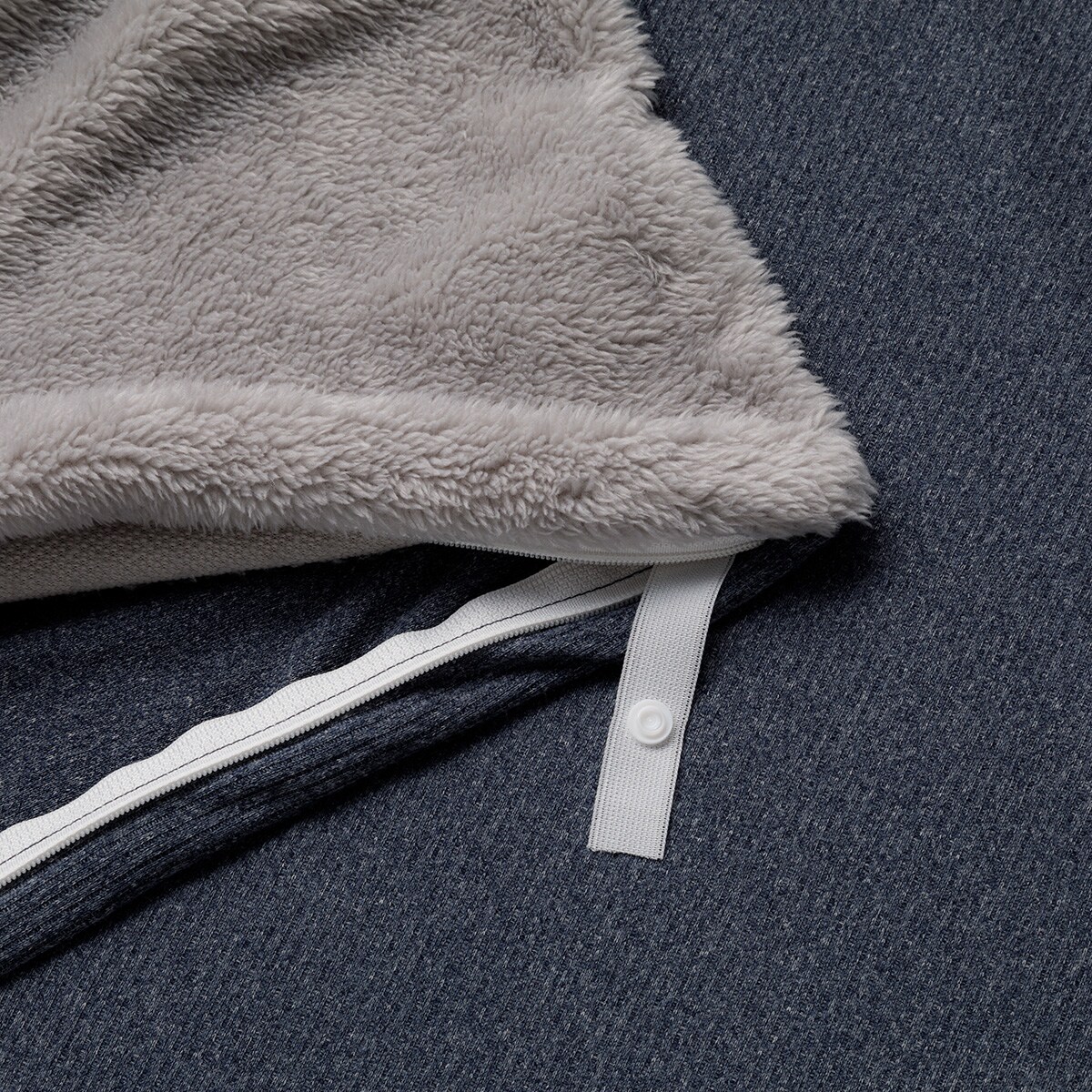 ニトリ　毛布にもなる掛け布団カバー　ボア　ダブル 毛布にもなる掛ふとんカバー ダブル(ボア 25AW02 GYNV D