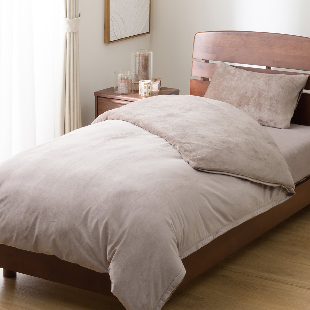 毛布にもなる掛ふとんカバー クイーン(Nウォーム モカ 25NW02