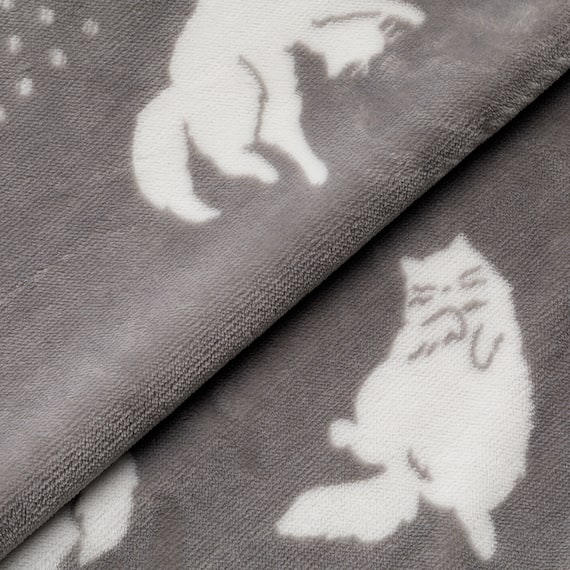毛布にもなる掛ふとんカバー ダブル(Nウォーム ネコ 25NW13) 7枚目画像