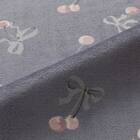 【2点セット】毛布にもなる掛ふとんカバー シングル(Nウォーム リボンチェリー NG09 S)+まくらカバー(Nウォーム リボンチェリー NG09) 4枚目画像