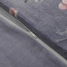 【2点セット】毛布にもなる掛ふとんカバー シングル(Nウォーム リボンチェリー NG09 S)+まくらカバー(Nウォーム リボンチェリー NG09) 6枚目画像