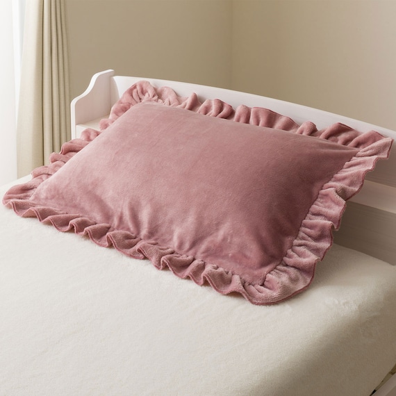 【2点セット】毛布にもなる掛ふとんカバー シングル(NウォームSP フリル D2507 S)+まくらカバー(NウォームSP フリル D2507) 7枚目画像