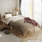 【2点セット】毛布にもなる掛ふとんカバー シングル(NウォームSP ラメファー D2508 S)+まくらカバー(NウォームSP ラメファー D2508) 3枚目画像