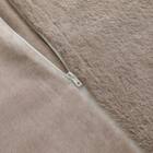 【2点セット】毛布にもなる掛ふとんカバー シングル(NウォームSP ラメファー D2508 S)+まくらカバー(ＮウォームSP ラメファー D2508) 6枚目画像