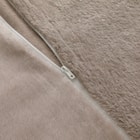 【2点セット】毛布にもなる掛ふとんカバー シングル(NウォームSP ラメファー D2508 S)+まくらカバー(NウォームSP ラメファー D2508) 6枚目画像